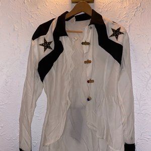 Unique Bhati Western-Inspired Shirt with Star Appliqué - Made in France